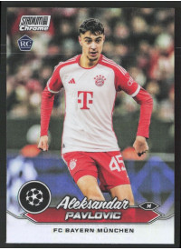 Aleksandar Pavlovic, Kartička, 2023-24 Topps Stadium Club Chrome UEFA Club Competitions, Refractor