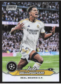 Jude Bellingham, Kartička, 2023-24 Topps Stadium Club Chrome UEFA Club Competitions, Refractor