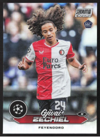 Gjivai Zechiel, Kartička, 2023-24 Topps Stadium Club Chrome UEFA Club Competitions, Refractor