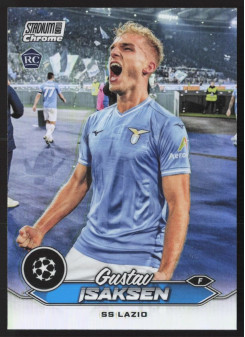 Gustav Isaksen, Kartička, 2023-24 Topps Stadium Club Chrome UEFA Club Competitions, Refractor
