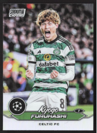 Kyogo Furuhashi, Kartička, 2023-24 Topps Stadium Club Chrome UEFA Club Competitions, Refractor