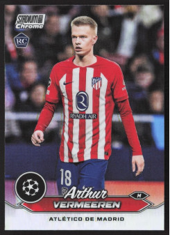 Arthur Vermeeren, Kartička, 2023-24 Topps Stadium Club Chrome UEFA Club Competitions, Refractor