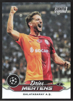 Dries Mertens, Kartička, 2023-24 Topps Stadium Club Chrome UEFA Club Competitions, Refractor