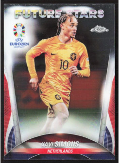 Xavi Simons, Kartička, Topps Chrome UEFA Euro 2024, BASE