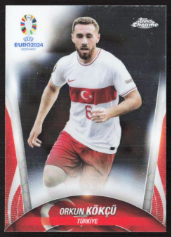 Orkun Kökcü, Kartička, Topps Chrome UEFA Euro 2024, BASE
