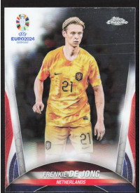 Frenkie de Jong, Kartička, Topps Chrome UEFA Euro 2024, BASE
