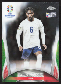 Destiny Udogie, Kartička, Topps Chrome UEFA Euro 2024, BASE