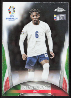 Destiny Udogie, Kartička, Topps Chrome UEFA Euro 2024, BASE