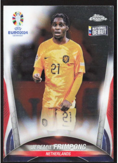 Jeremie Frimpong, Kartička, Topps Chrome UEFA Euro 2024, BASE
