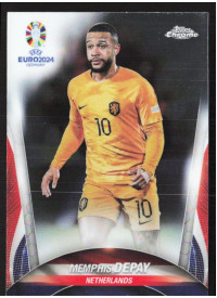 Memphis Depay, Kartička, Topps Chrome UEFA Euro 2024, BASE