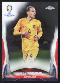 Virgil van Dijk, Kartička, Topps Chrome UEFA Euro 2024, BASE