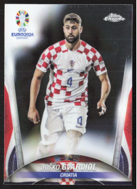 Josko Gvardiol, Kartička, Topps Chrome UEFA Euro 2024, BASE