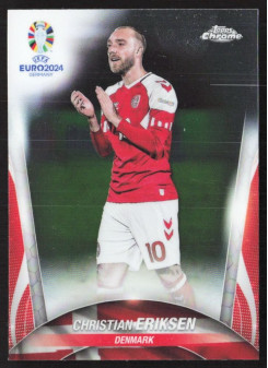 Christian Eriksen, Kartička, Topps Chrome UEFA Euro 2024, BASE