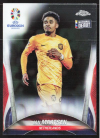 Ian Maatsen, Kartička, Topps Chrome UEFA Euro 2024, BASE