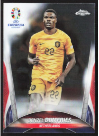 Denzel Dumfries, Kartička, Topps Chrome UEFA Euro 2024, BASE