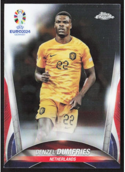 Denzel Dumfries, Kartička, Topps Chrome UEFA Euro 2024, BASE