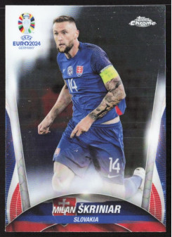 Milan Skriniar, Kartička, Topps Chrome UEFA Euro 2024, BASE