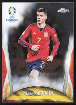Alvaro Morata, Kartička, Topps Chrome UEFA Euro 2024, BASE