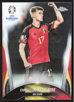 Charles De Ketelaere, Kartička, Topps Chrome UEFA Euro 2024, BASE