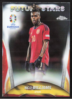 Nico Williams, Kartička, Topps Chrome UEFA Euro 2024, BASE