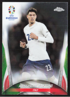 Alessandro Bastoni, Kartička, Topps Chrome UEFA Euro 2024, BASE