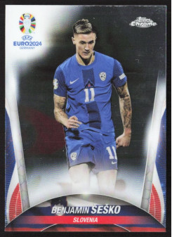 Benjamin Sesko, Kartička, Topps Chrome UEFA Euro 2024, BASE