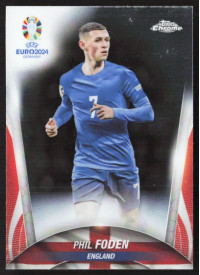 Phil Foden, Kartička, Topps Chrome UEFA Euro 2024, BASE