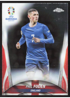 Phil Foden, Kartička, Topps Chrome UEFA Euro 2024, BASE