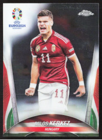 Milos Kerkez, Kartička, Topps Chrome UEFA Euro 2024, BASE