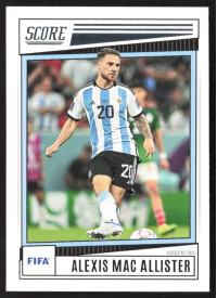 Alexis Mac Allister, Kartička, Panini Score FIFA Soccer 2022-23, BASE