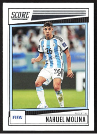 Nahuel Molina, Kartička, Panini Score FIFA Soccer 2022-23, BASE