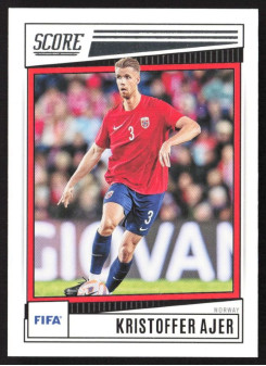 Kristoffer Ajer, Kartička, Panini Score FIFA Soccer 2022-23, BASE