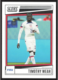Timothy Weah, Kartička, Panini Score FIFA Soccer 2022-23, BASE