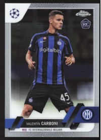 Valentin Carboni, Kartička, Topps Chrome UEFA Club Competitions 2022-2023, BASE