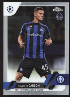 Valentin Carboni, Kartička, Topps Chrome UEFA Club Competitions 2022-2023, BASE