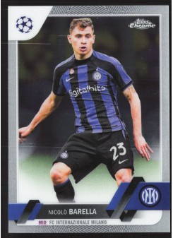 Nicolo Barella, Kartička, Topps Chrome UEFA Club Competitions 2022-2023, BASE