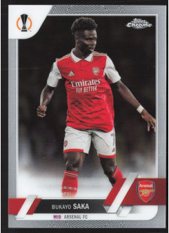 Bukayo Saka, Kartička, Topps Chrome UEFA Club Competitions 2022-2023, BASE