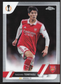 Takehiro Tomiyasu, Kartička, Topps Chrome UEFA Club Competitions 2022-2023, BASE