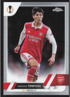 Takehiro Tomiyasu, Kartička, Topps Chrome UEFA Club Competitions 2022-2023, BASE