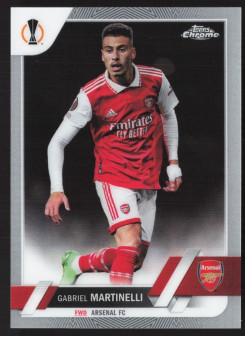 Gabriel Martinelli, Kartička, Topps Chrome UEFA Club Competitions 2022-2023, BASE