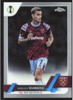 Gianluca Scamacca, Kartička, Topps Chrome UEFA Club Competitions 2022-2023, BASE