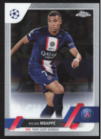 Kylian Mbappe, Kartička, Topps Chrome UEFA Club Competitions 2022-2023, BASE