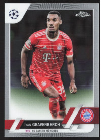Ryan Gravenberch, Kartička, Topps Chrome UEFA Club Competitions 2022-2023, BASE