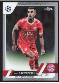 Ryan Gravenberch, Kartička, Topps Chrome UEFA Club Competitions 2022-2023, BASE