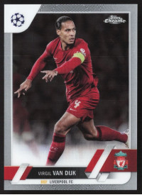 Virgil van Dijk, Kartička, Topps Chrome UEFA Club Competitions 2022-2023, BASE