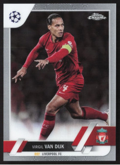 Virgil van Dijk, Kartička, Topps Chrome UEFA Club Competitions 2022-2023, BASE