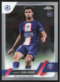 Warren Zaire-Emery, Kartička, Topps Chrome UEFA Club Competitions 2022-2023, BASE
