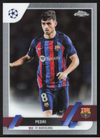 Pedri, Kartička, Topps Chrome UEFA Club Competitions 2022-2023, BASE
