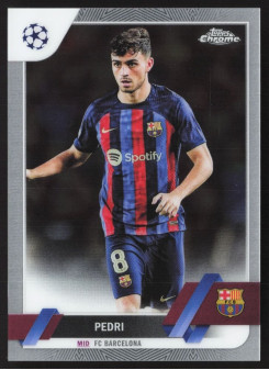 Pedri, Kartička, Topps Chrome UEFA Club Competitions 2022-2023, BASE
