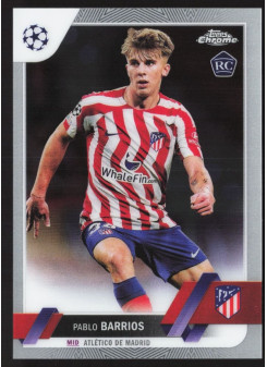 Pablo Barrios, Kartička, Topps Chrome UEFA Club Competitions 2022-2023, BASE